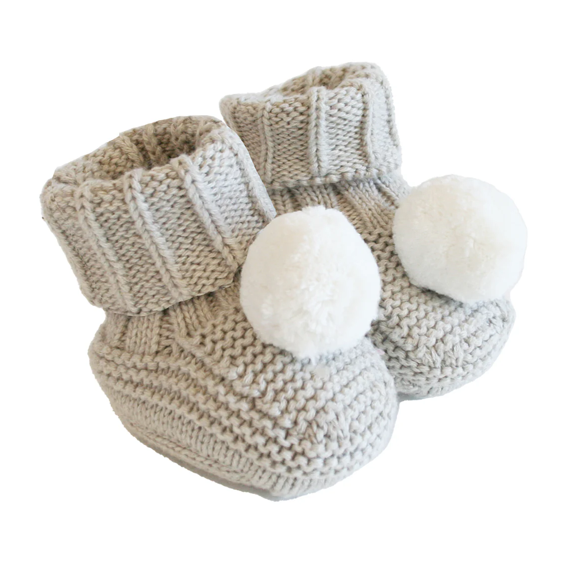 Pom Pom Baby Socks - Latte