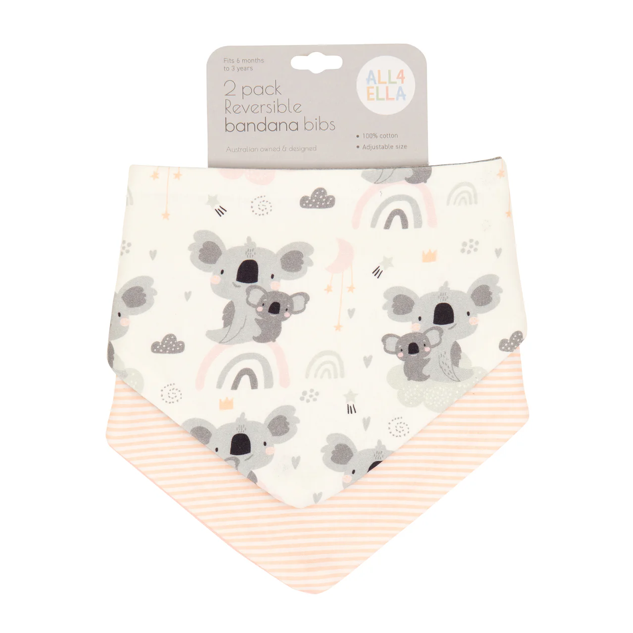 Bandana Bibs 2pk - Koala