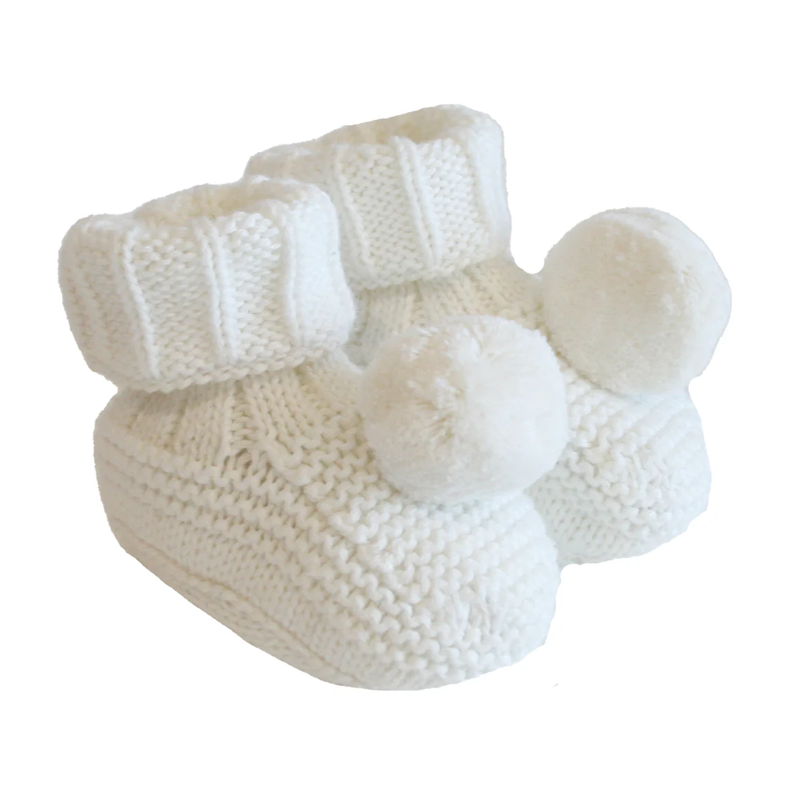 Pom Pom Baby Socks - Ivory