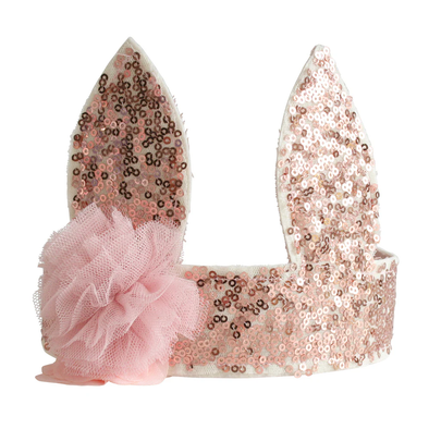 Sequin Bunny Crown - Rose Gold