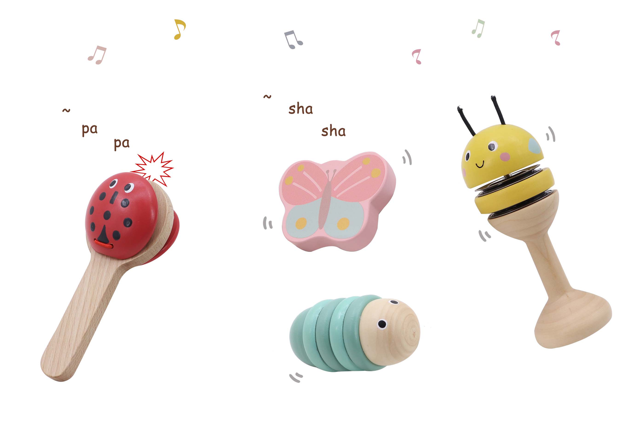 Happy Spring Animals Musical Instruments Set