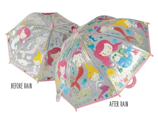 Colour Changing Umbrella - Mermaid Transparent