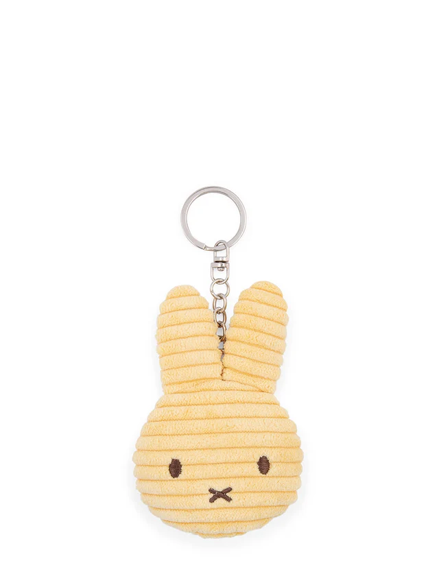 Miffy Flat Keychain ECO Corduroy Buttercream - 10cm