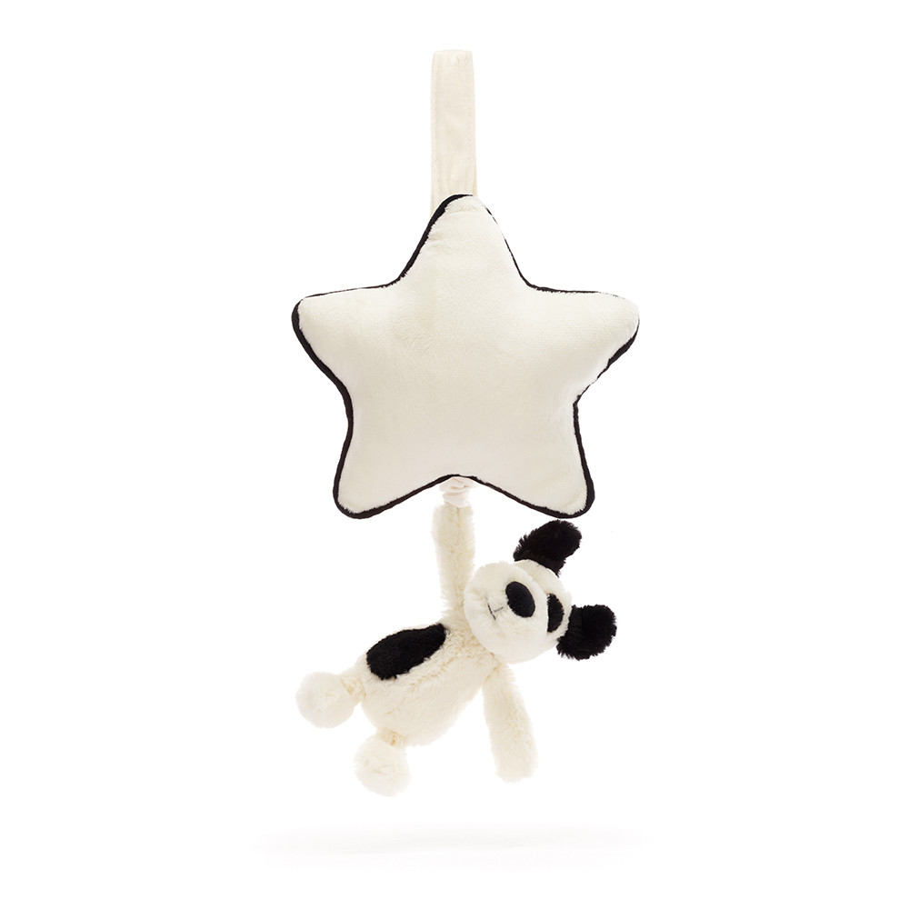 Bashful Black & Cream Puppy Music Pull