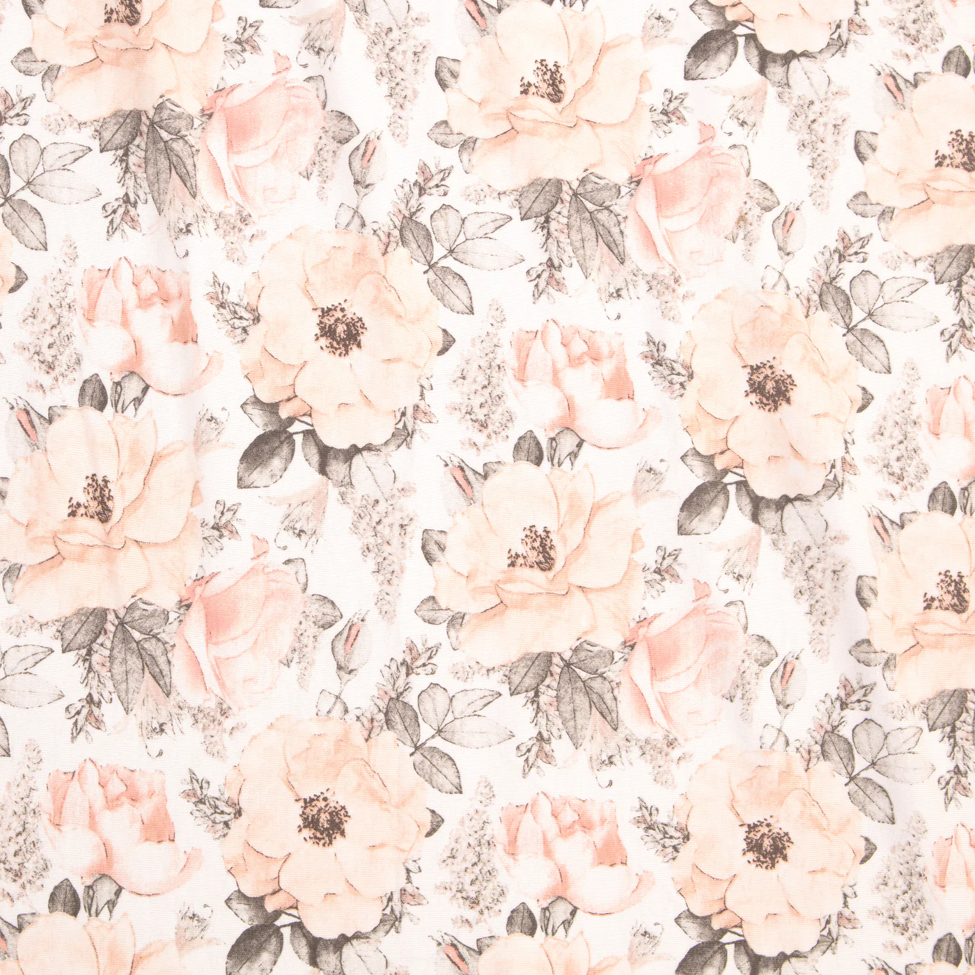 Organic Fitted Jersey Cot Sheet - Soft Florals