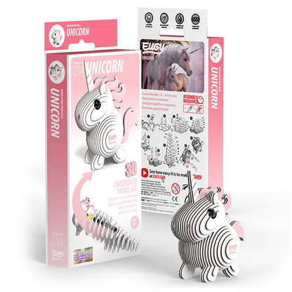 3D Cardboard Model Kit - Unicorn