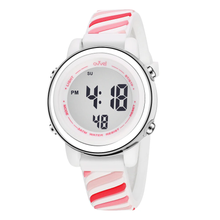Girls Digital Sports Watch - Pink Swirls