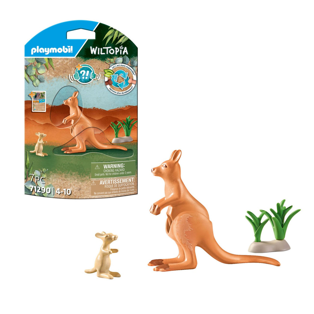 Wiltopia - Kangaroo with Joey 71390