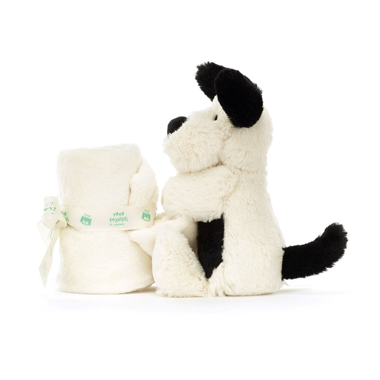 Bashful Black & Cream Puppy Soother