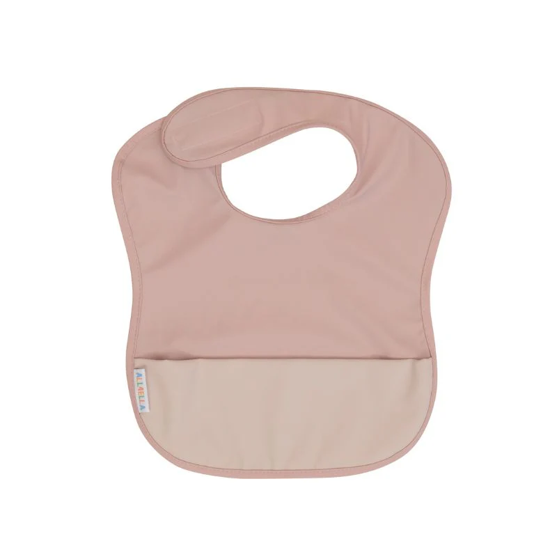 Recycled Pouch Bib - Two-Tone Pink
