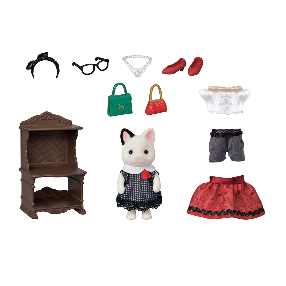 Fashion Play Set Town Girl Series (Tuxedo Cat)