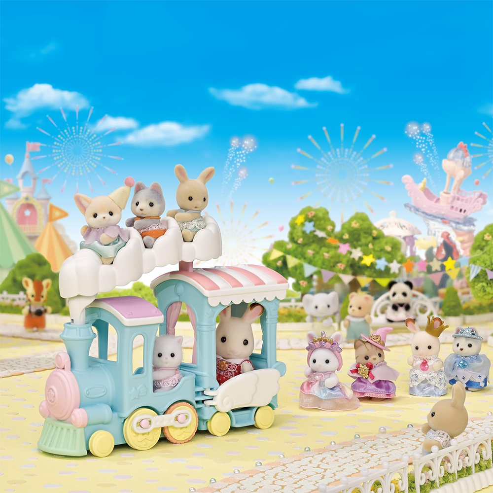 Floating Cloud Rainbow Train