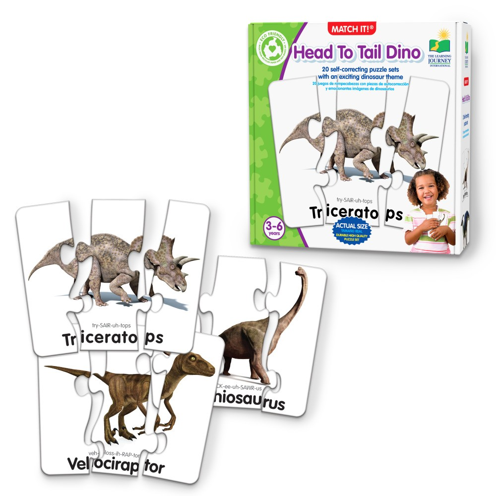 Match It! Head To Tail Dino