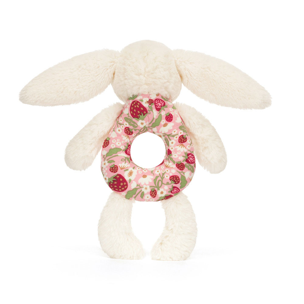 Blossom Cream Bunny Berry Ring Rattle