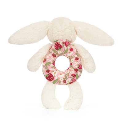 Blossom Cream Bunny Berry Ring Rattle