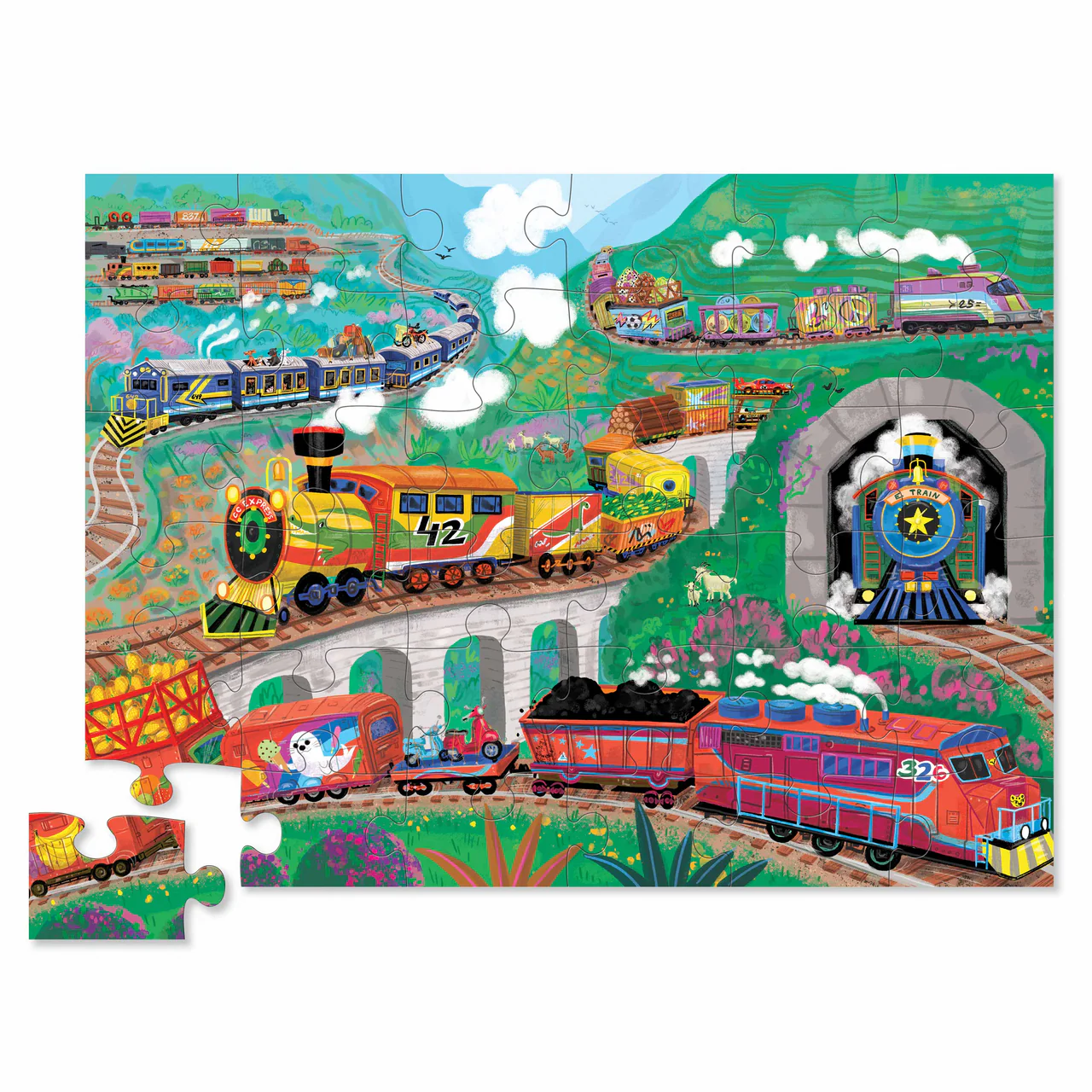 Classic Floor Puzzle 36pc - All Aboard