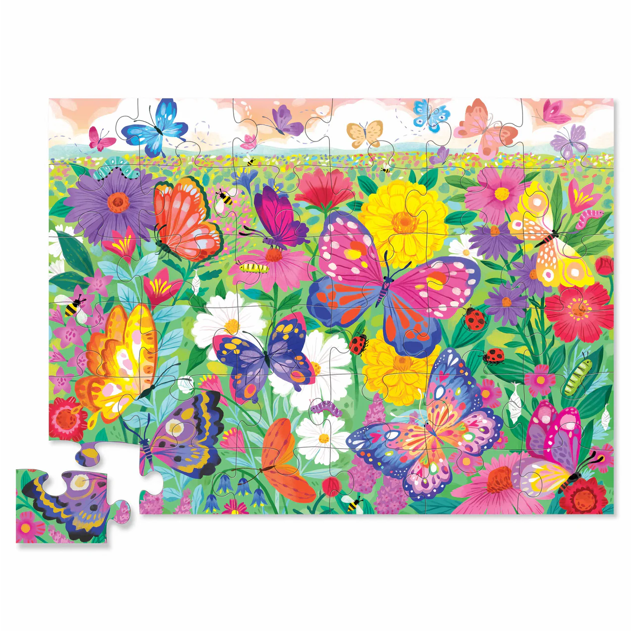 Classic Floor Puzzle 36pc - Butterfly Garden