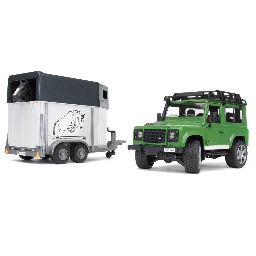 Land Rover Defender with Horse and Trailor