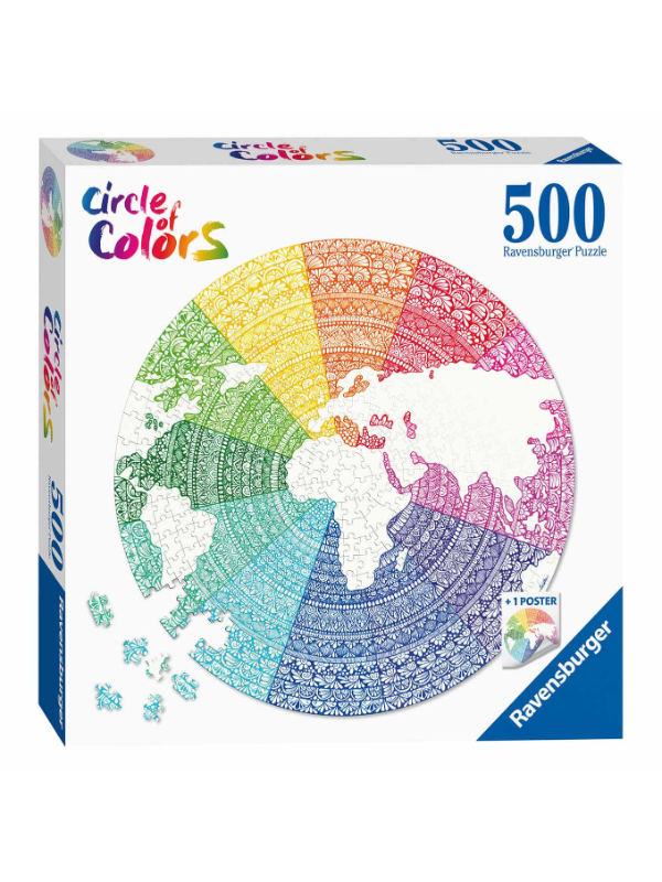 500pc Puzzle - Circle of Colours - Mandala