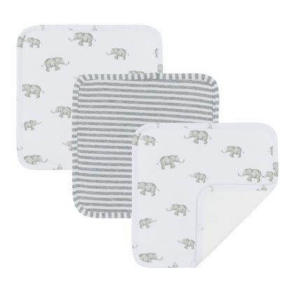 Wash Cloths - 3 pk assorted