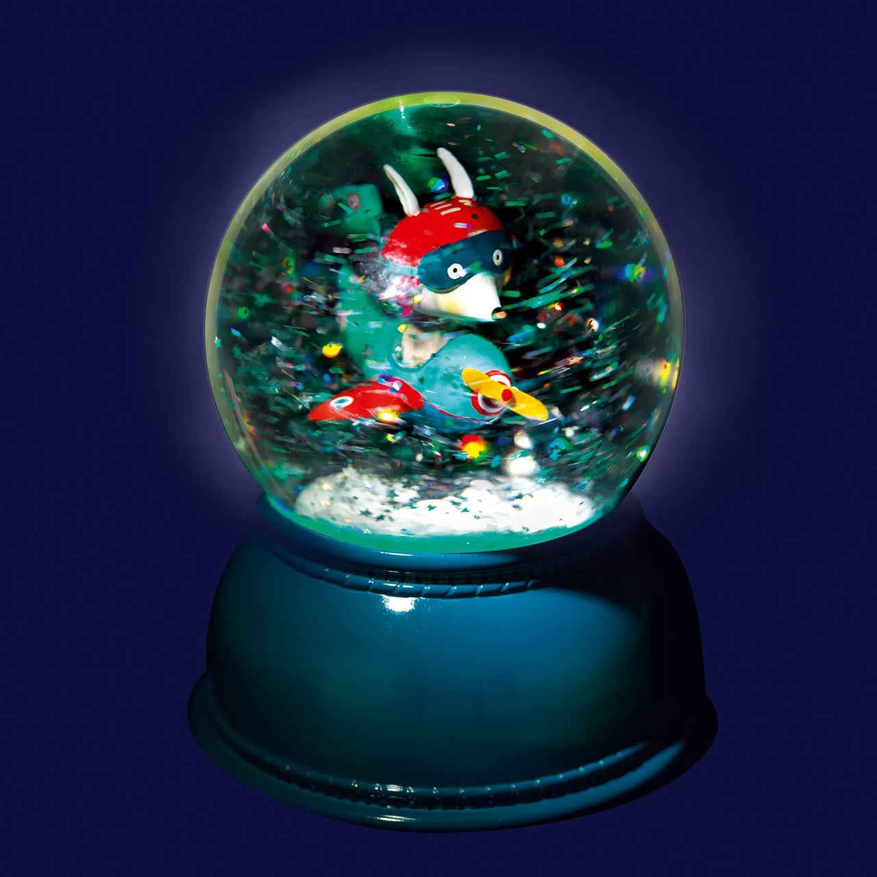 Aeroplane Snow Globe Night Light