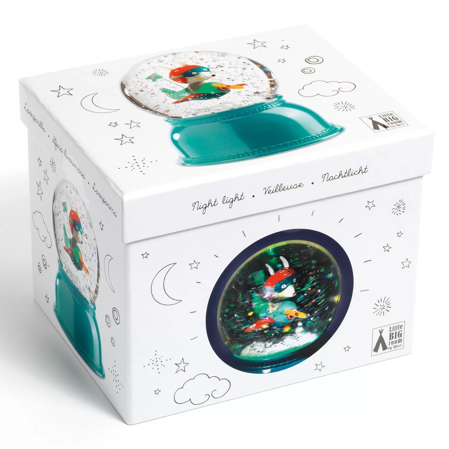 Aeroplane Snow Globe Night Light