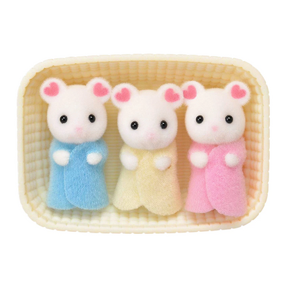 Marshmallow Mouse Triplets