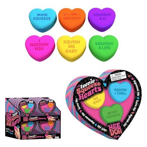 NeeDoh Teenie Squeeze Hearts