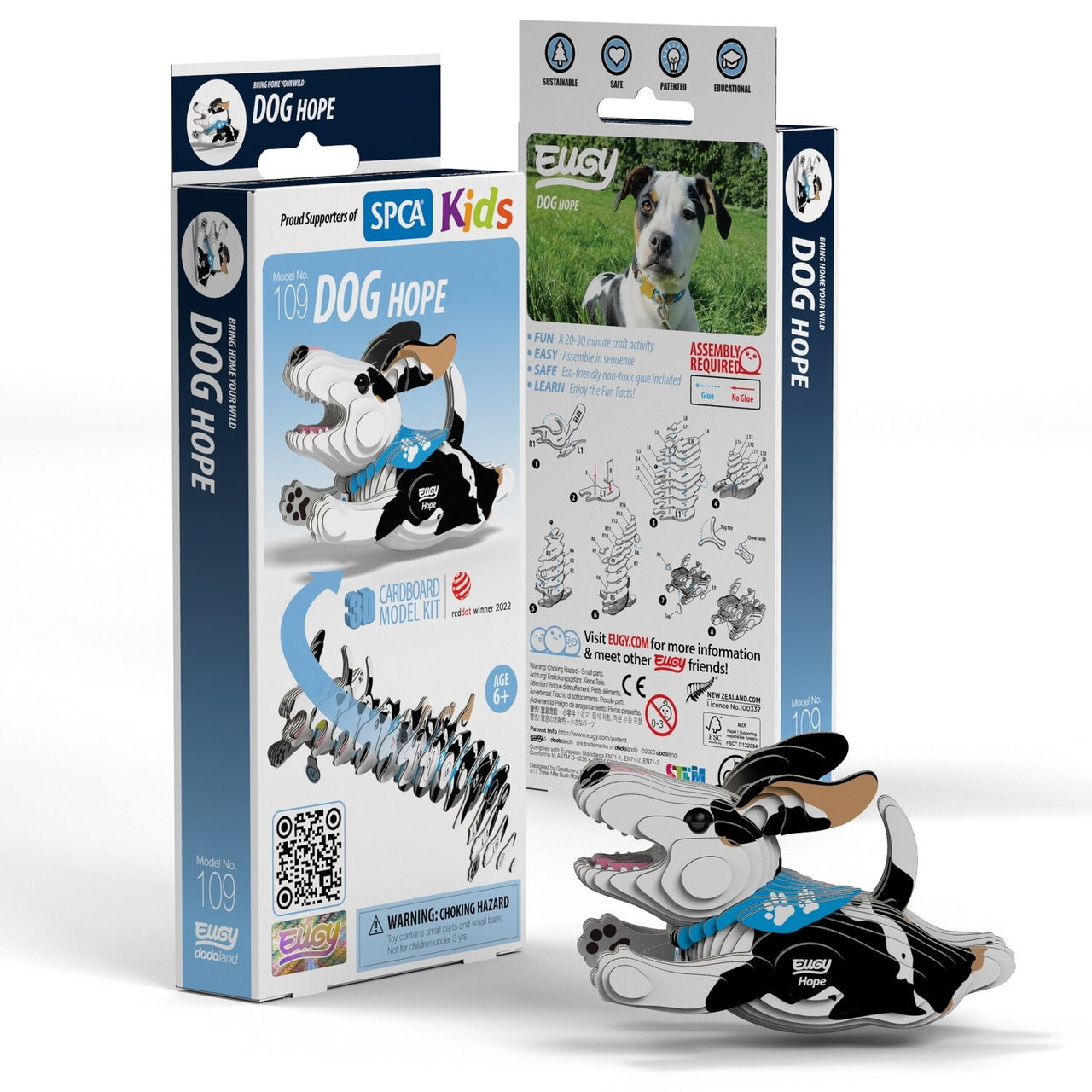 3D Cardboard Model Kit - Dog - Hope