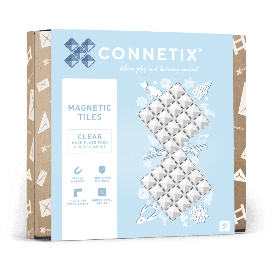 Connetix Clear Base Plate Pack (2 pc)