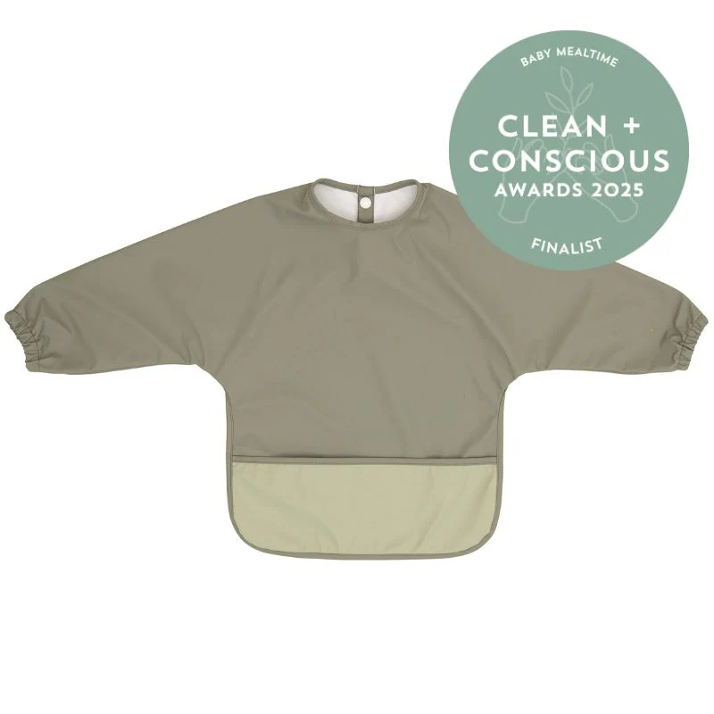 Recycled Long Sleeve Bib - Two Tone Sage