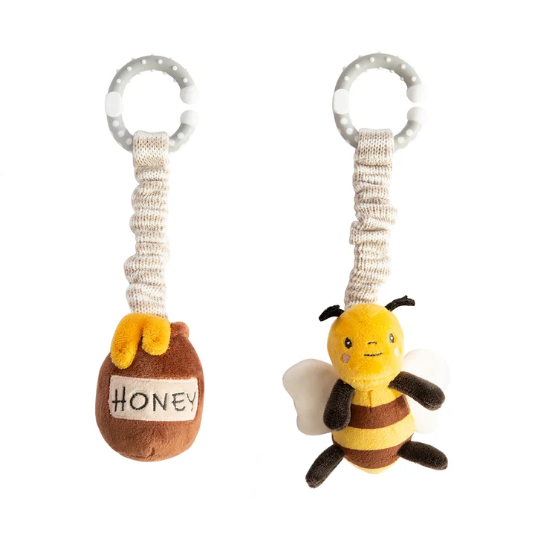 Stroller Toy 2pk - Bee & Honey Pot