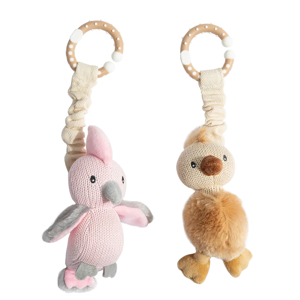 Stroller Toy 2pk - Galah and Emu