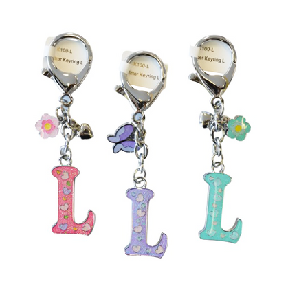 Glitter Letter Keyring