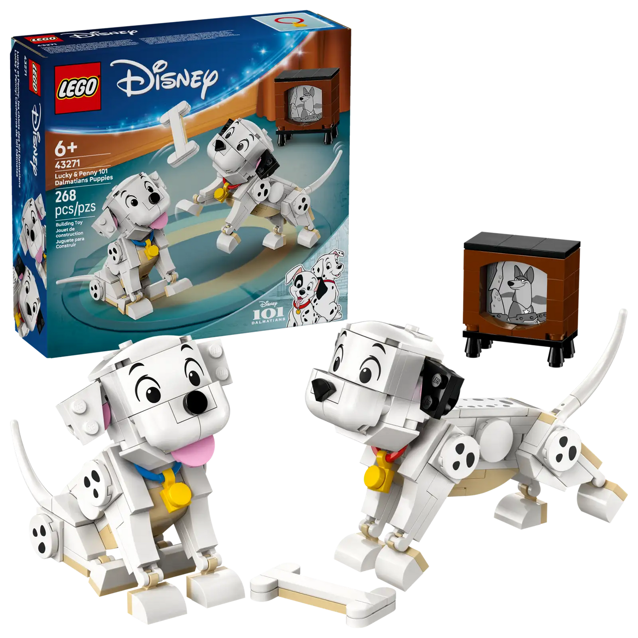 Lucky And Penny 101 Dalmatians Puppies Lego 43271