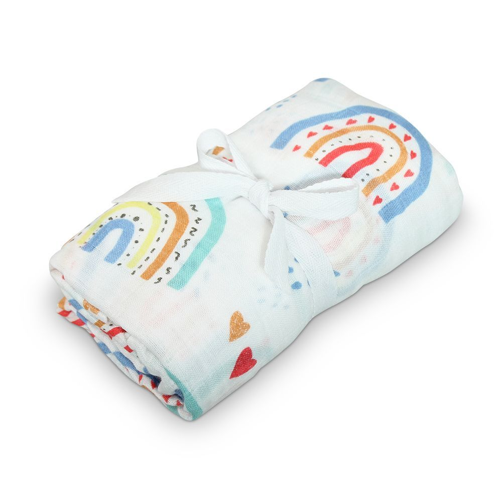 Rainbow Bamboo/Cotton Muslin Swaddle