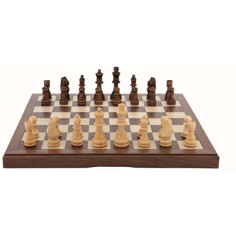 Folding Chess Light Walnut - Matte Finish