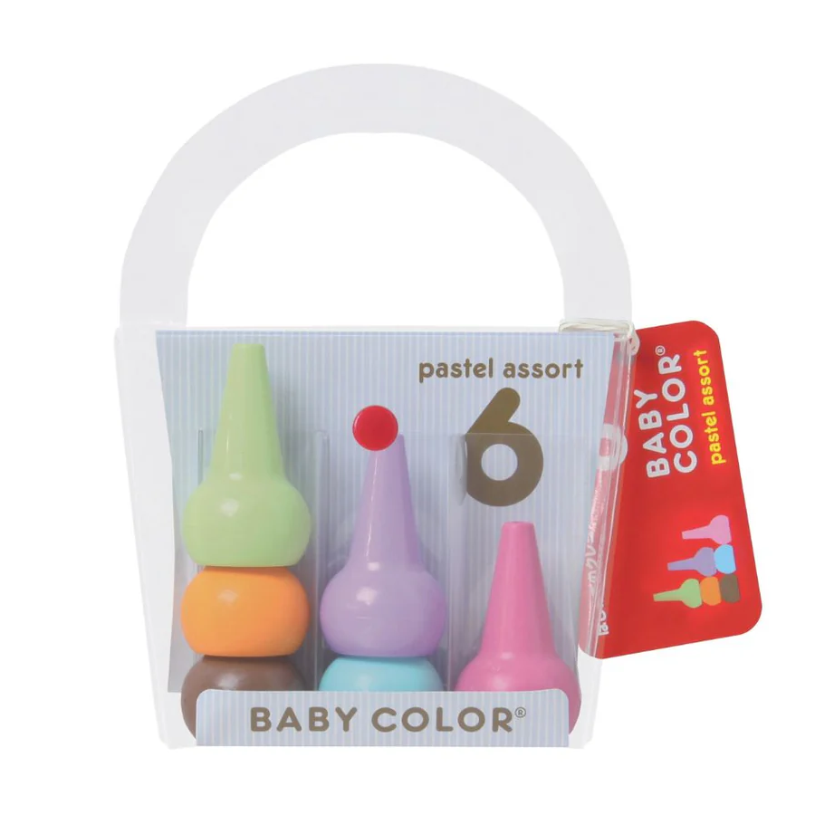 Baby Colour Pastel 6 Pack Crayons