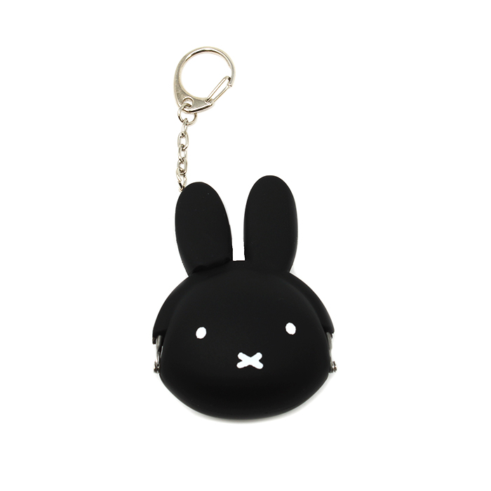 Mini Miffy Pochi Coin Purse Keychain - Black