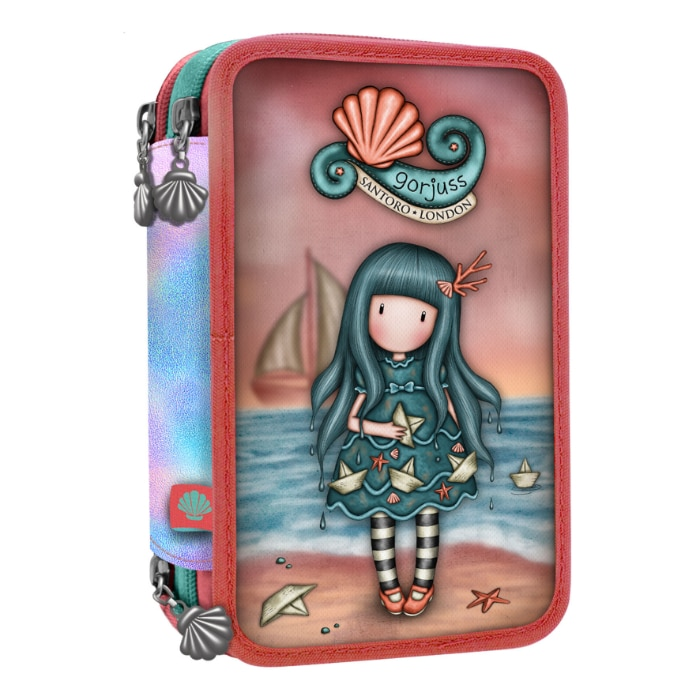 Gorjuss Making Waves Triple Filled Pencil Case