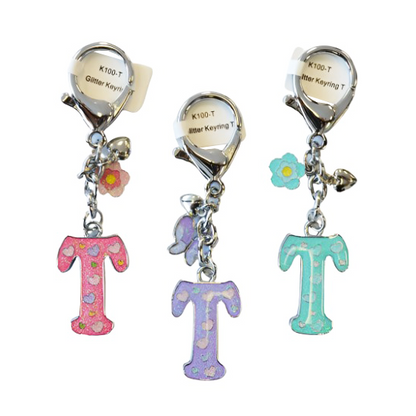 Glitter Letter Keyring