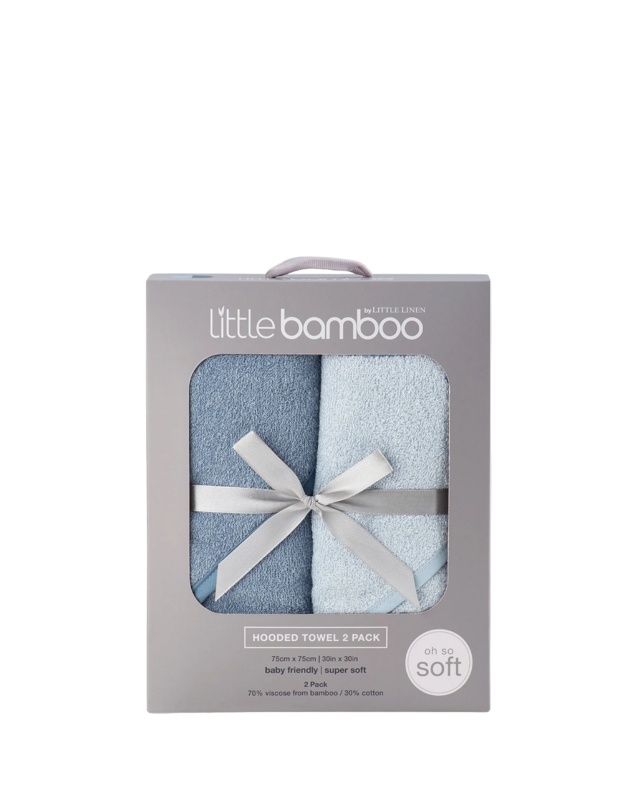 Hooded Towel 2 pack - Retro Blue