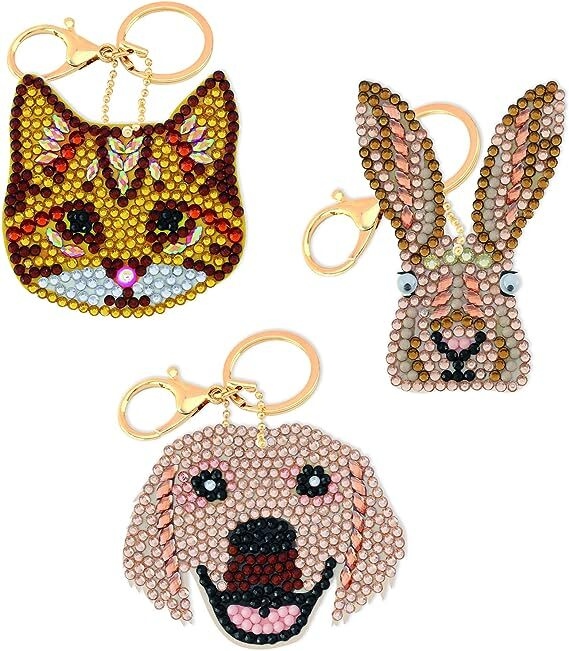 Crystal Art- Perfect Pets Keyring Kit