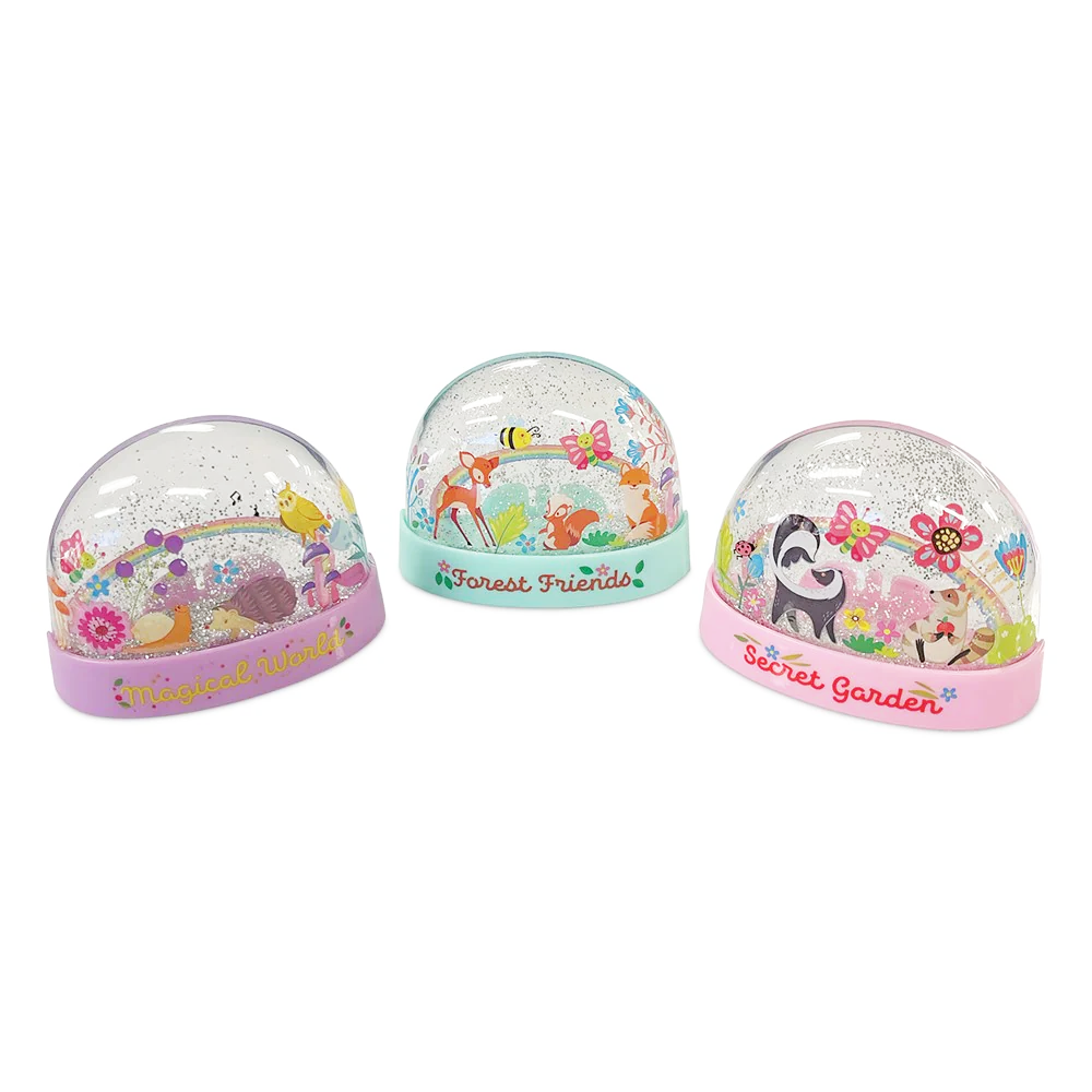 KidzMaker - Glitter Rainbow Snowdomes