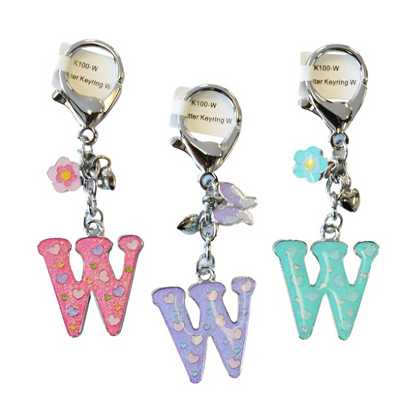 Glitter Letter Keyring