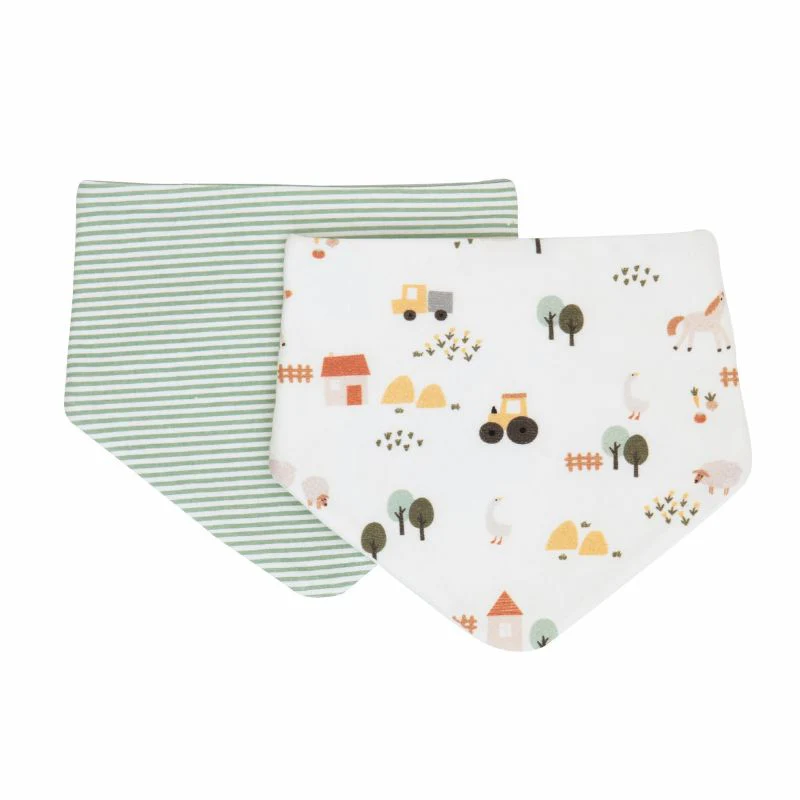 Bandana Bibs 2Pk - Country Farm