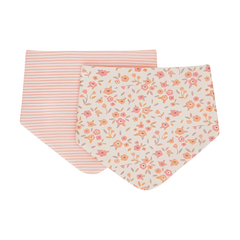 Bandana Bibs 2pk - Floral Bouquet