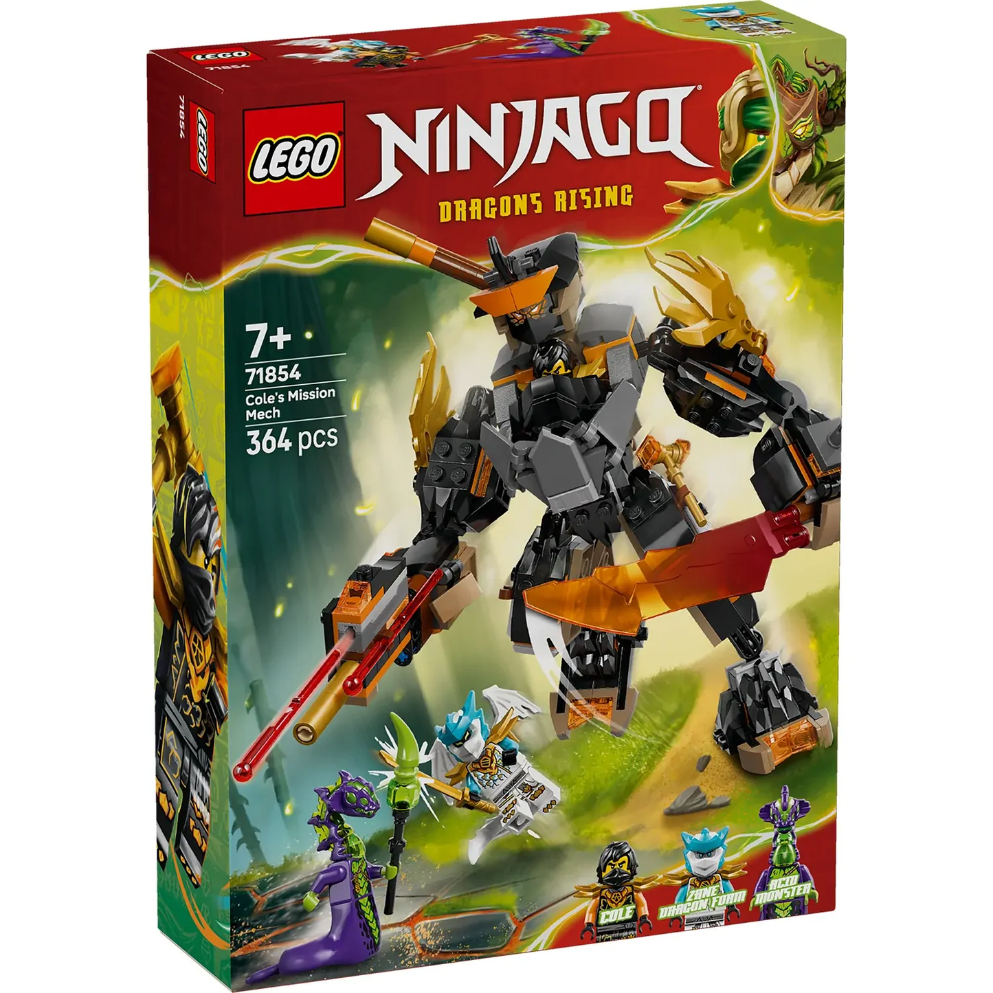 Cole's Mission Mech & Dragon Zane Lego 71854