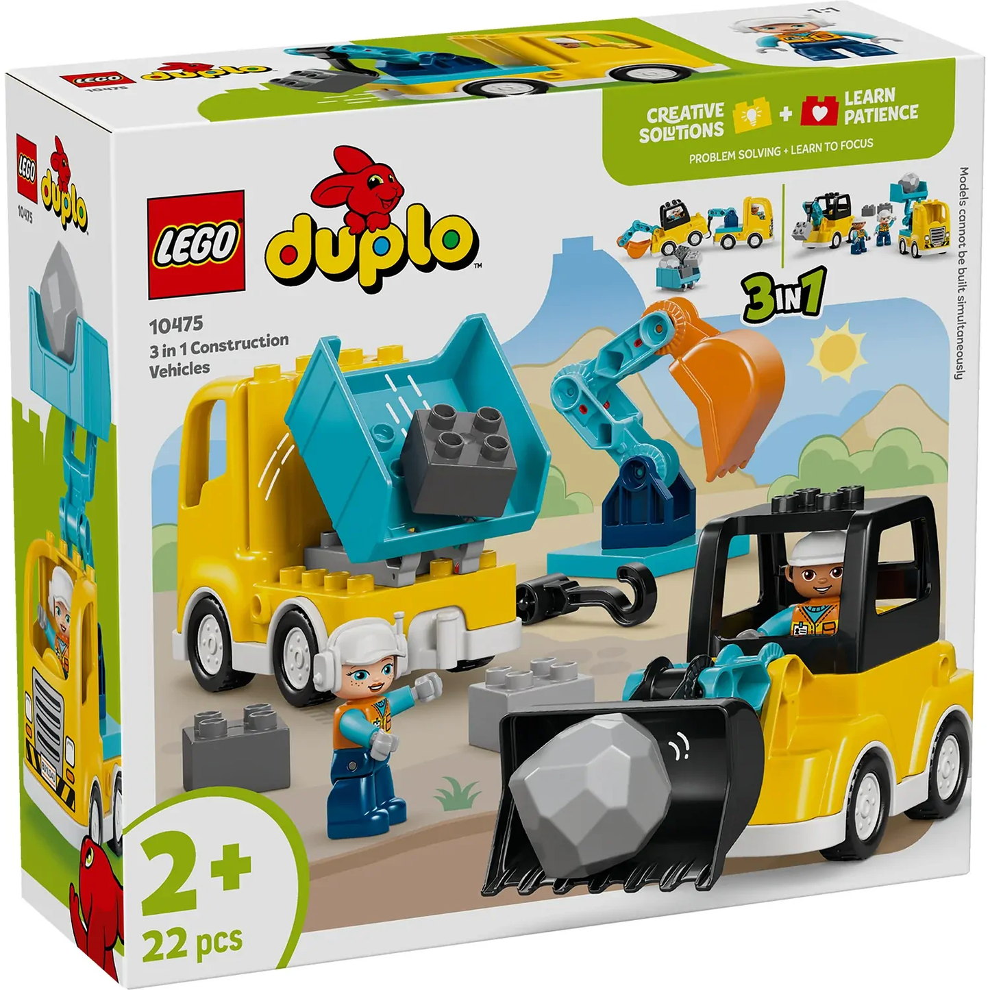 3 in 1 Construction Vehicles Duplo 10475