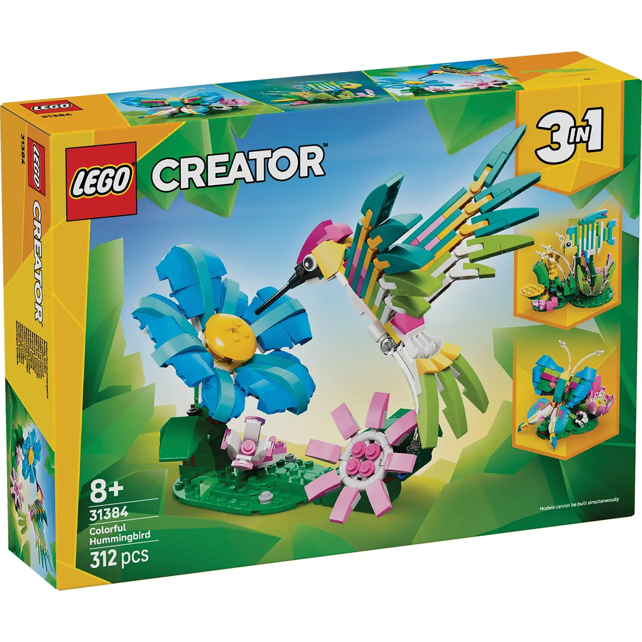 Wild Animals: Colorful Hummingbird 3 in 1 Lego 31384